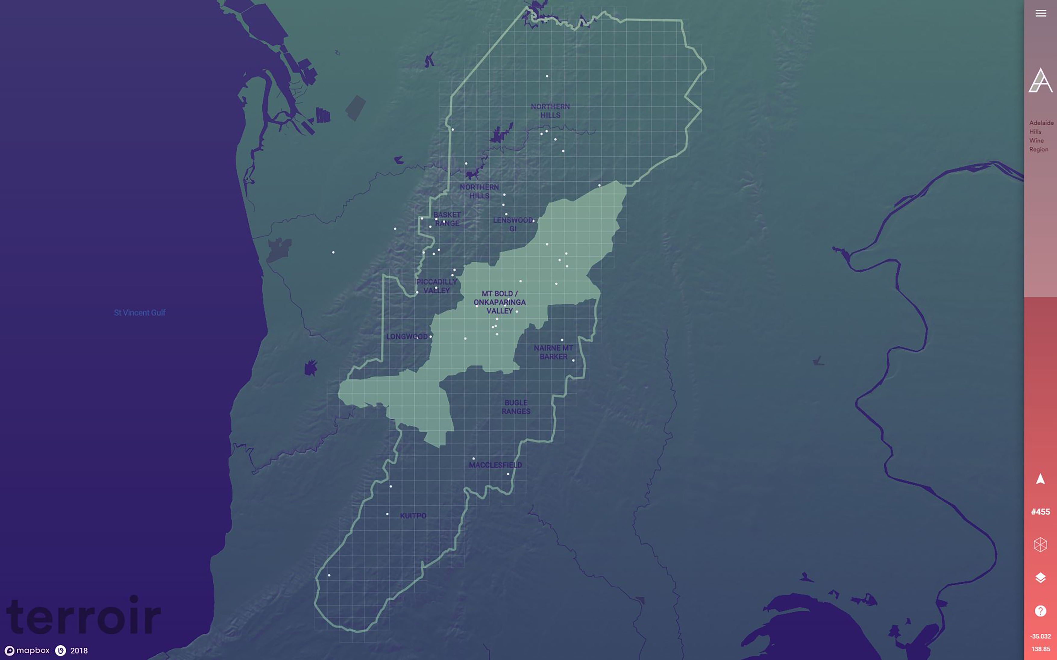 Terroir: Adelaide Hills Wine Region Interactive Map - Good Design