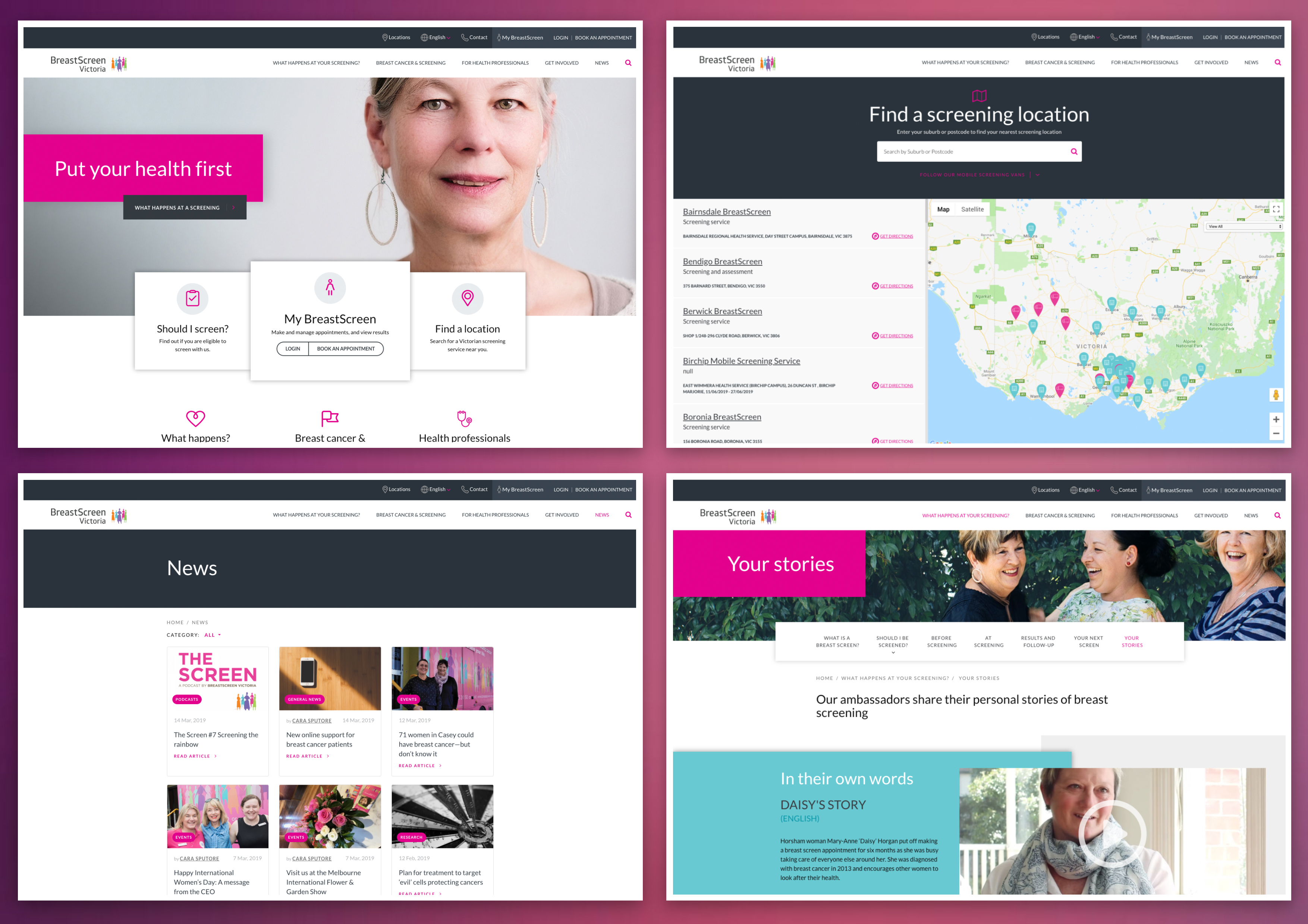 Breast Screen Victoria - Good Design