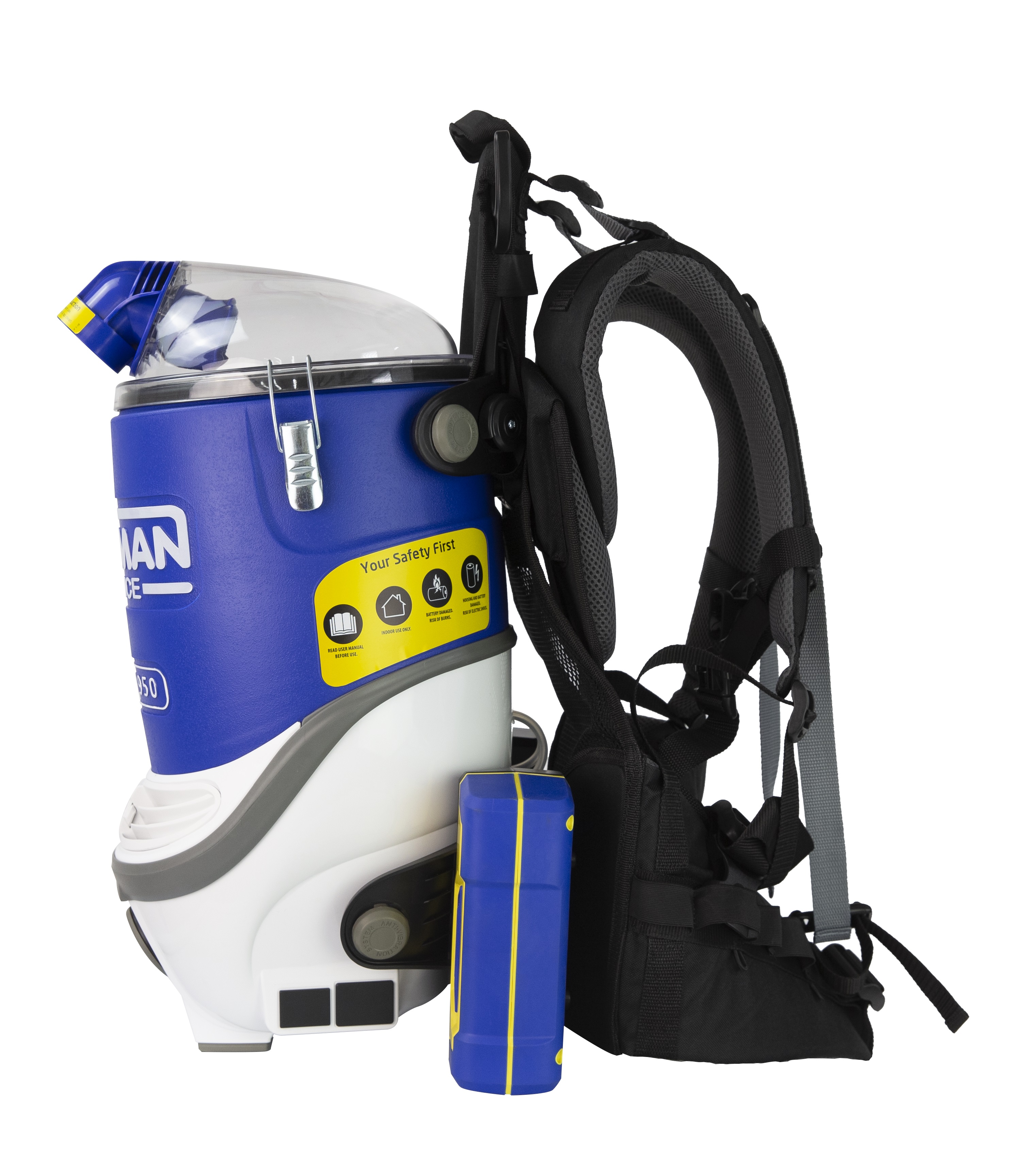 Pullman PL950 Lithium Battery Backpack Vacuum Cleaner - Good Design