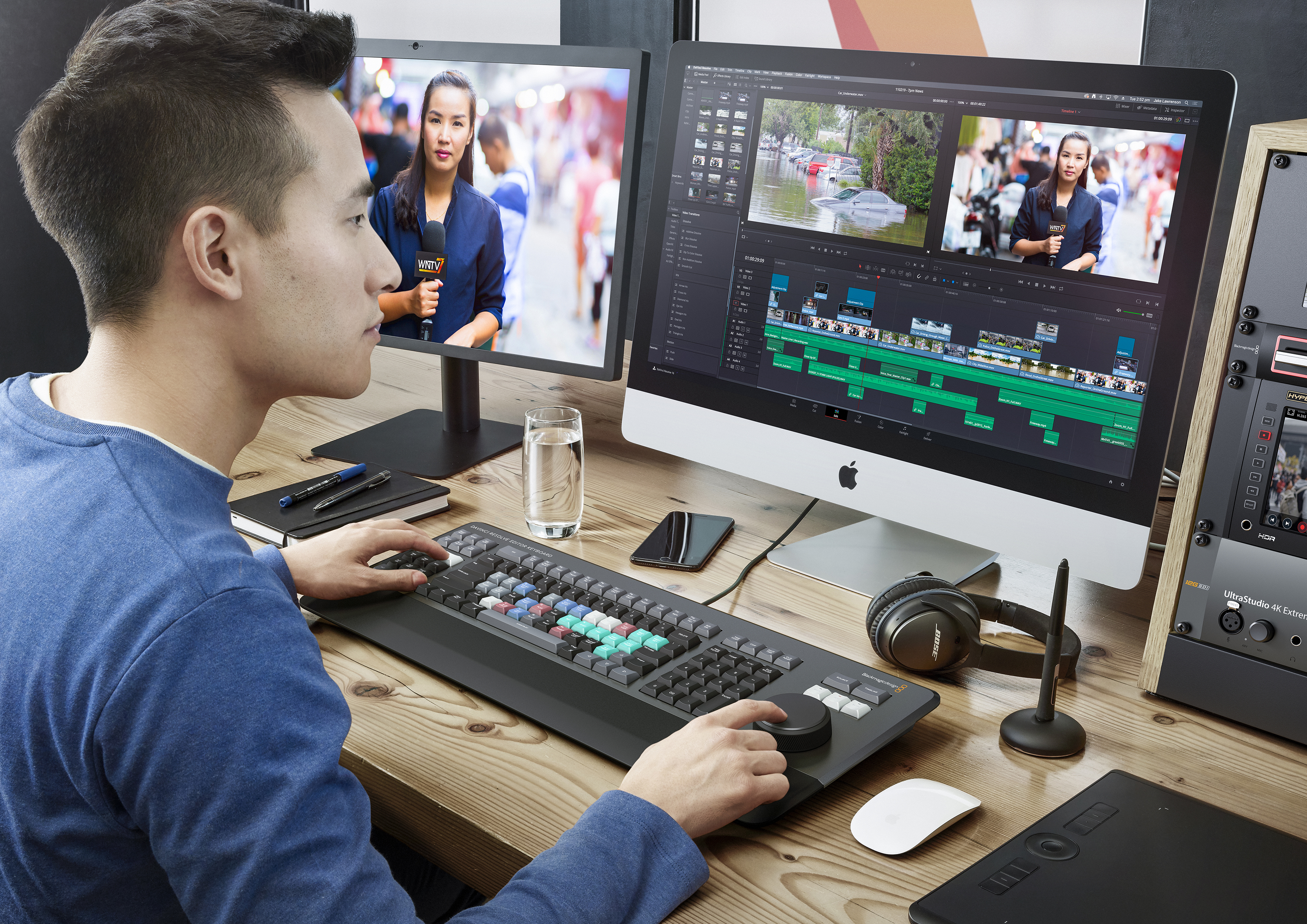 Editor. DAVINCI resolve 16. Человек монтирует. Видеомонтаж звук. Видеомонтажёр.