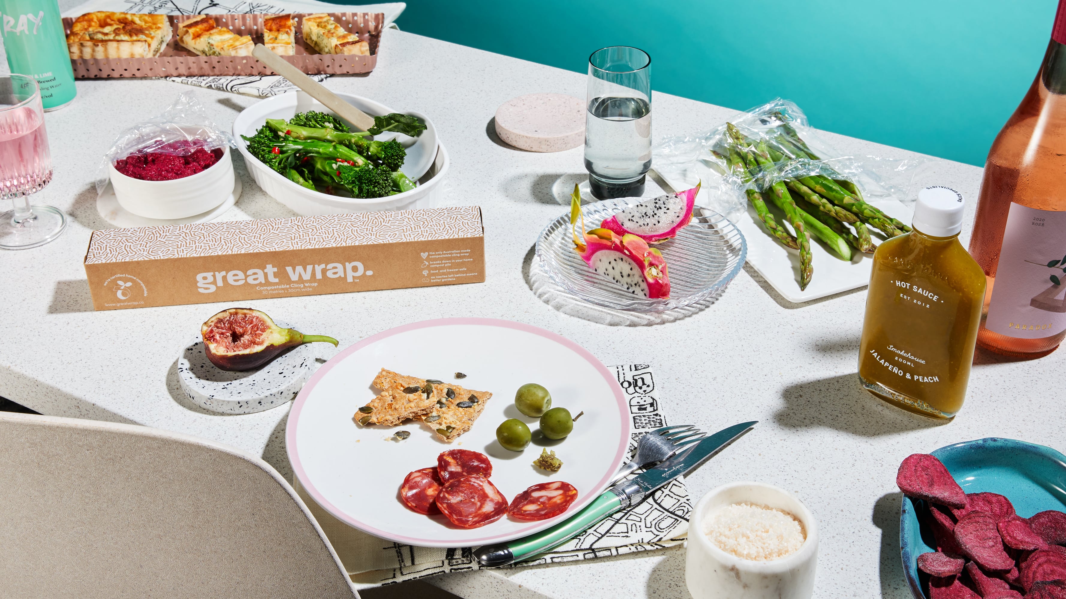 Great Wrap - Food waste in, compostable cling wrap out - Good Design