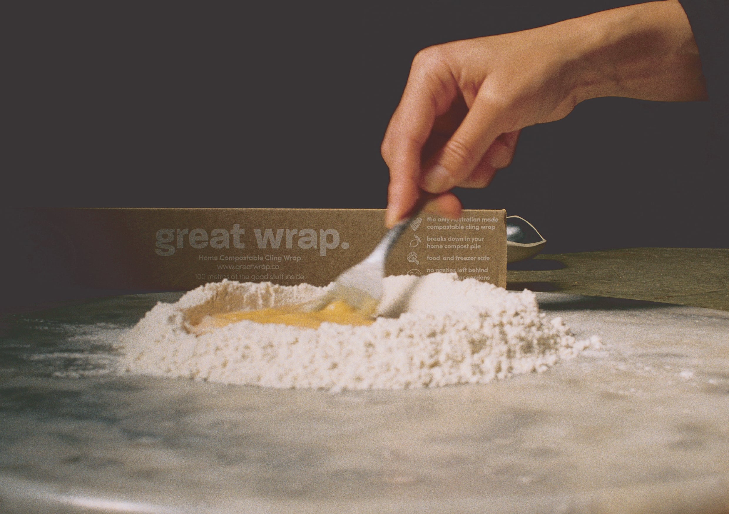 Great Wrap is Australia's first fully home compostable cling wrap
